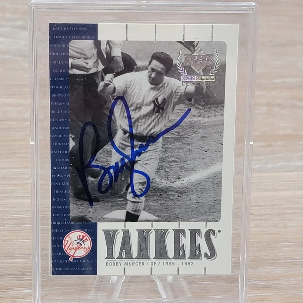 2000 Upper Deck Yankees Legends Bobby Murcer Signed Auto Card 29 New York
